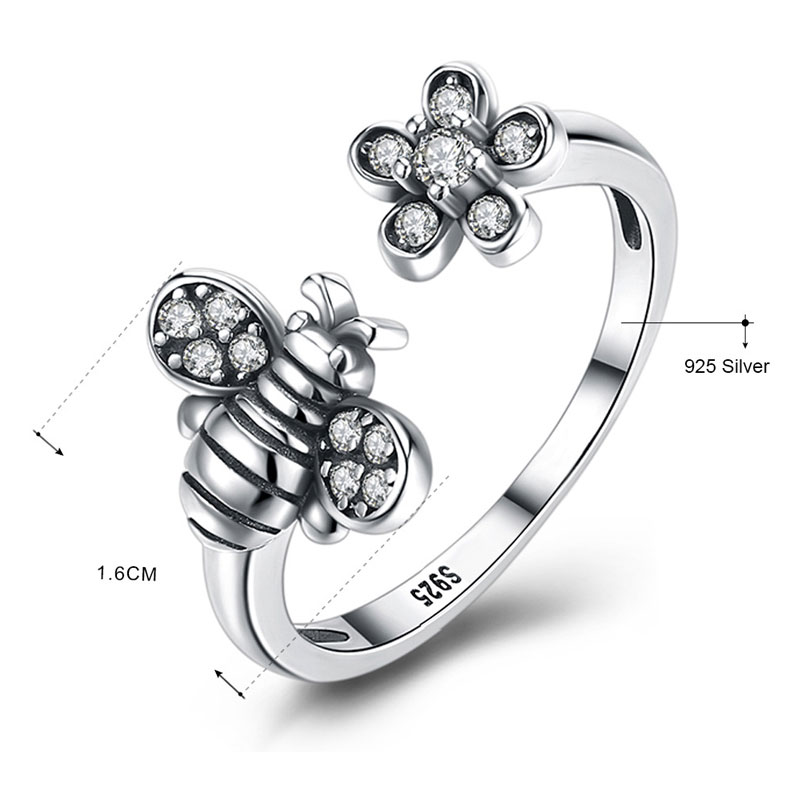 Joacii graceful bee ring design for evening party-1