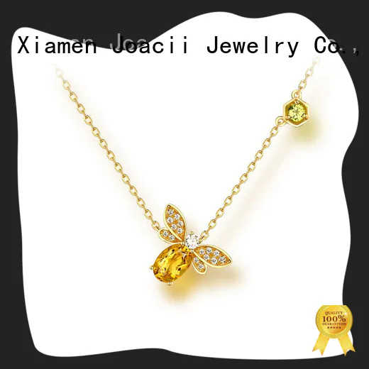 Joacii white gold diamond necklace factory for lady
