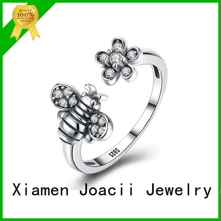 Joacii hot selling white gold wedding rings supplier for party