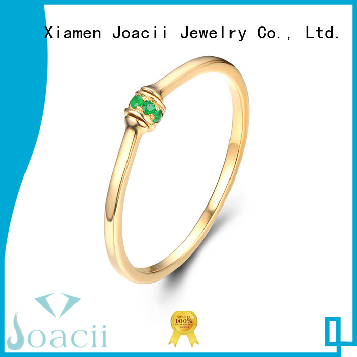 Joacii quality white gold wedding rings promotion for girlfriend