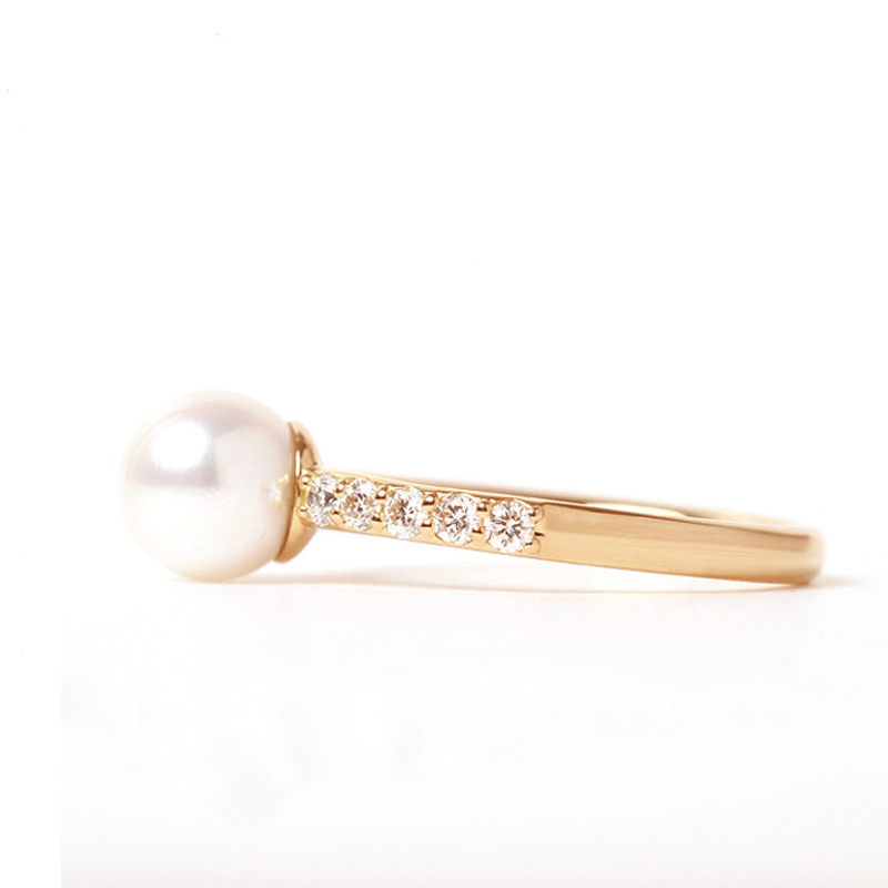 Joacii pearl ring gold on sale for gifts-1