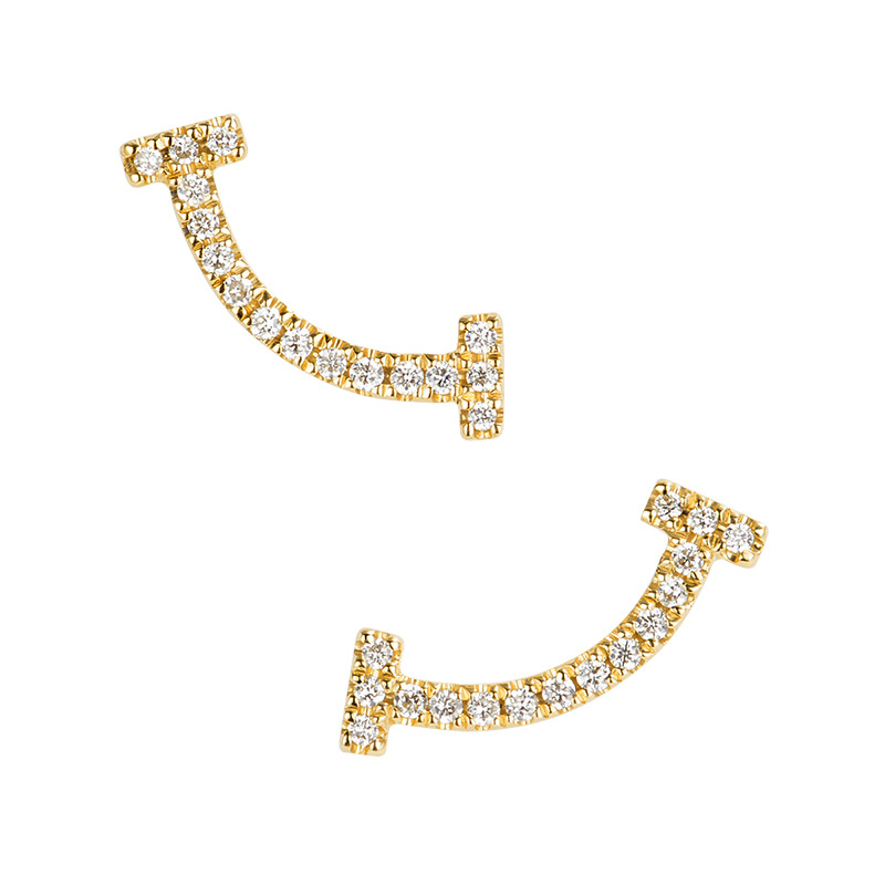 Joacii shaped diamond drop earrings on sale for girlfriend-1