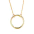 Circle Necklace in 18K Solid Gold for Women