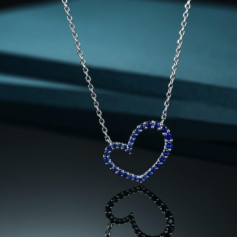 Joacii pretty sapphire necklace with good price for girl-2