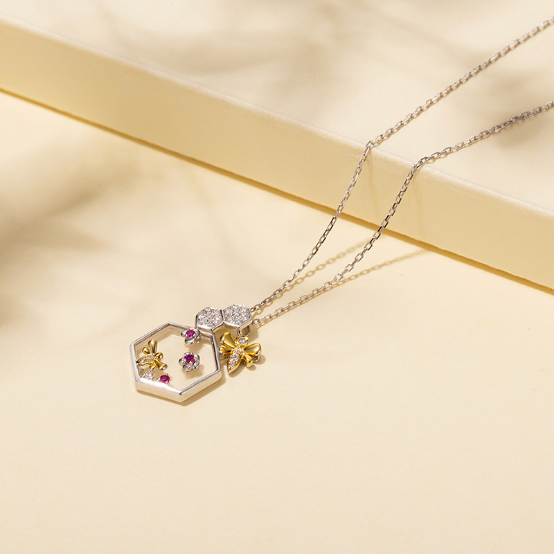 Joacii elegant sapphire necklace design for lady-1