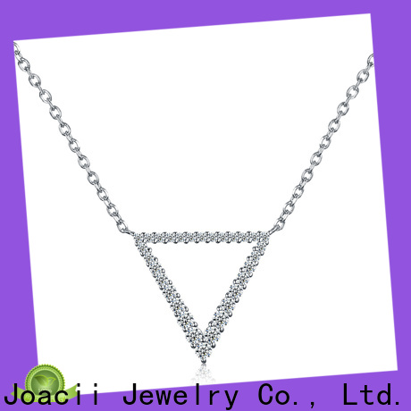 luxury white gold diamond necklace with good price for lady