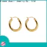 quality white gold hoop earrings supplier for wife