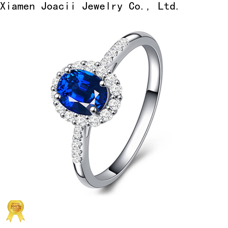 Joacii blue diamond ring promotion for wedding