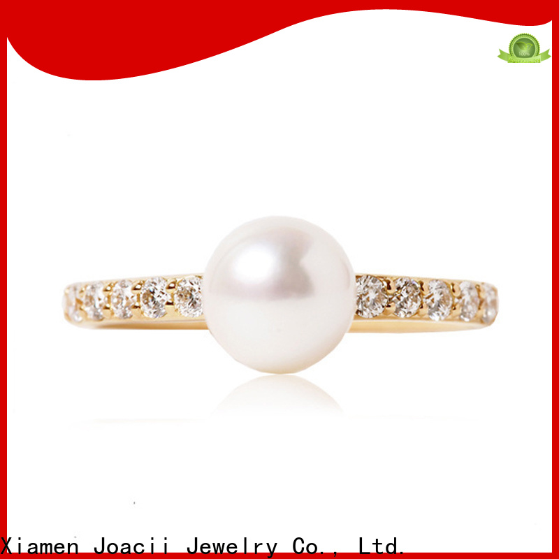 Joacii elegant pearl ring gold supplier for gifts