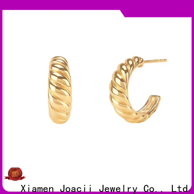 pure gold drop earrings manufacturer for women