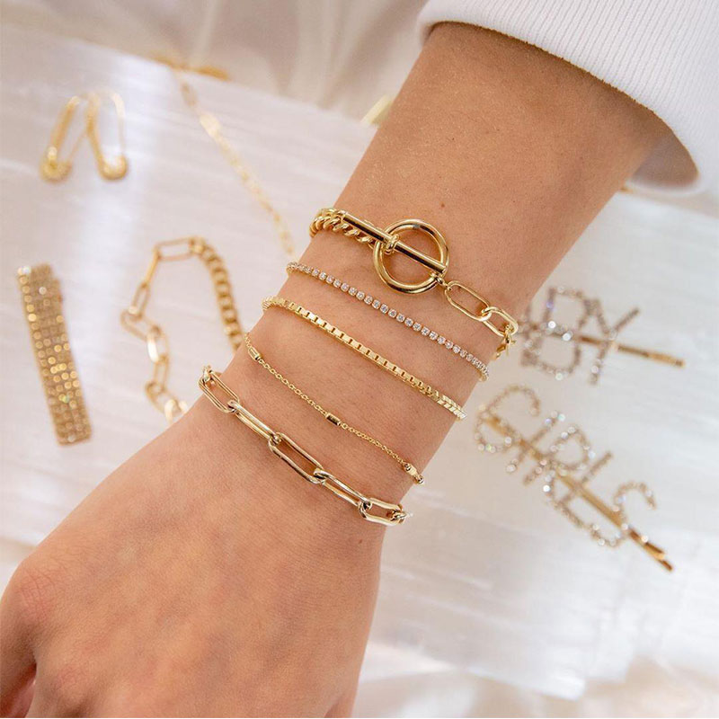 Joacii luxury ladies bracelet gold promotion for wedding-2