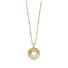 Vintage Circle Necklace Silver Jewellery with Gold Plated