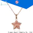 Joacii elegant white gold diamond necklace promotion for women