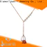Joacii white gold diamond necklace factory for girl