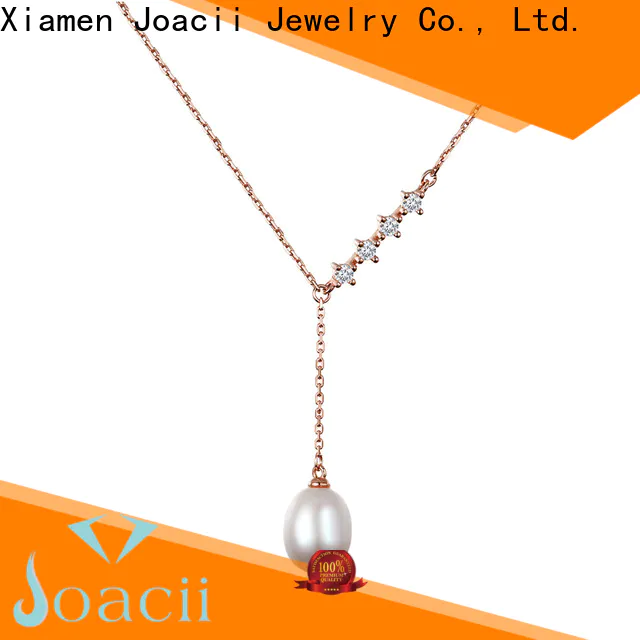 Joacii white gold diamond necklace factory for girl