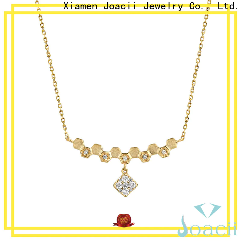elegant white gold diamond necklace promotion for female