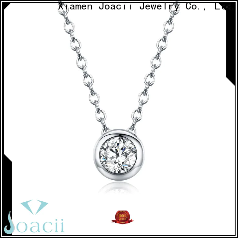 Joacii custom silver necklace with good price for female