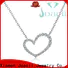 beautiful white gold diamond necklace with good price for women