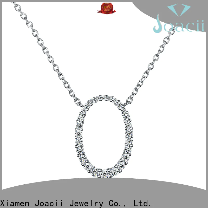 Joacii white gold diamond necklace with good price for girl