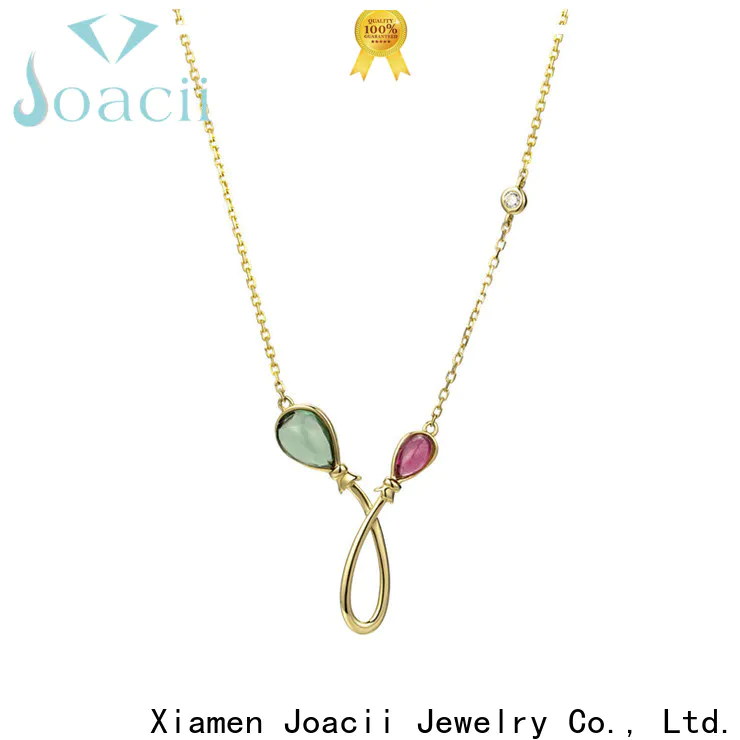 Joacii pretty custom silver necklace with good price for girl