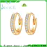 Joacii white gold hoop earrings for girlfriend