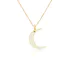 Half Moon Necklace 18K Yellow Gold Plated Sterling Silver