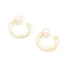 Pearl Ear Cuff Sterling Silver Gold Plated