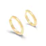 Sterling Silver Huggie Earrings Gold Plated Optional Pendants