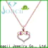 Joacii pretty custom silver necklace factory for girl