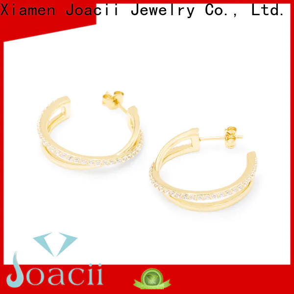 quality white gold hoop earrings for girlfriend