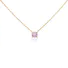 Purple Prong Set 4A Cubic Zircon Stone Necklace