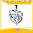 pretty wholesale silver necklaces design for lady