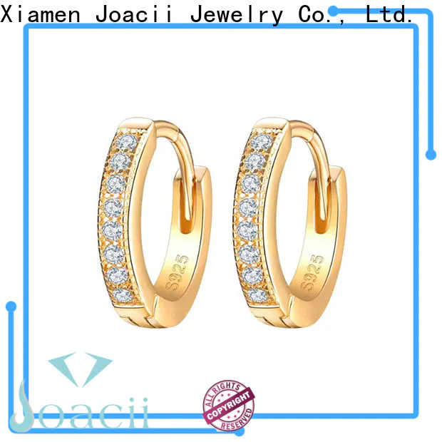 Joacii quality white gold hoop earrings supplier for wife