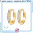 Joacii quality white gold hoop earrings supplier for wife