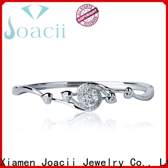 Joacii popular custom silver bracelets promotion for wedding
