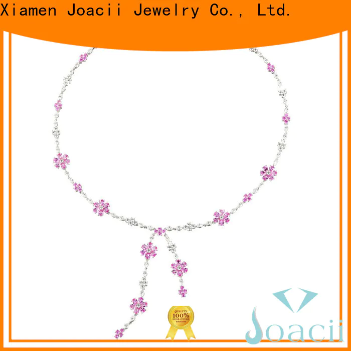 Joacii luxury wholesale silver necklaces with good price for lady