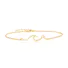 Wave Popular Bracelets in Sterling Silver Yellow Gold Plated