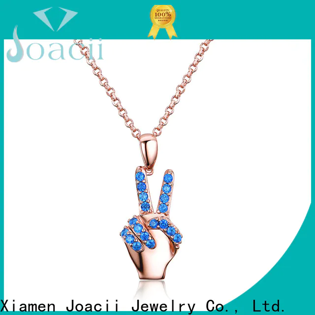 Joacii wholesale silver necklaces promotion for female