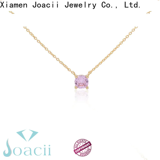 Joacii white gold diamond necklace design for female