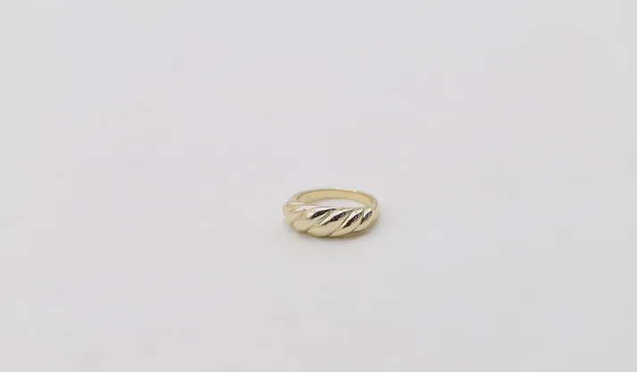 Bold Sterling Silver Rings Gold Plated
