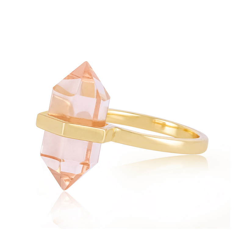Pink Crystal Stone Rings