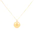 Round Silver Locket Necklace Gold Plated