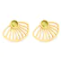 Peridot Sunrise Shell Earrings