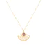 Peridot Sunrise Shell Necklace