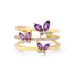 Purple Butterfly Ring