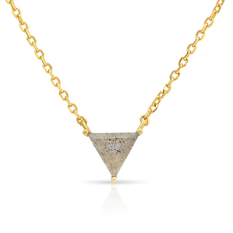 Triangle Labradorite Necklace