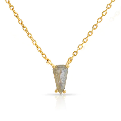 Special-shaped Labradorite Necklace