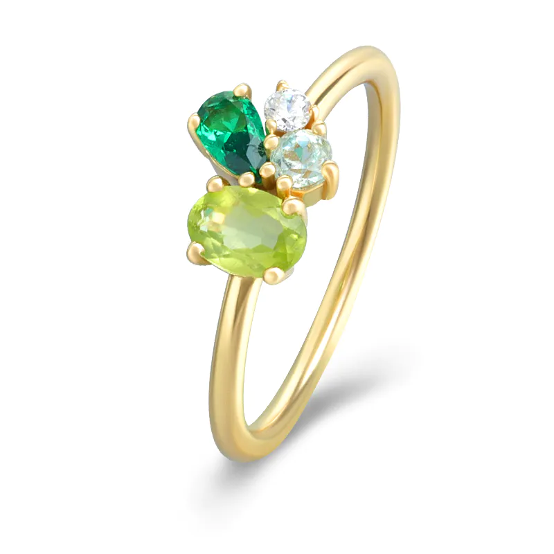 Butterfly Turquise Ring Colorful Stone