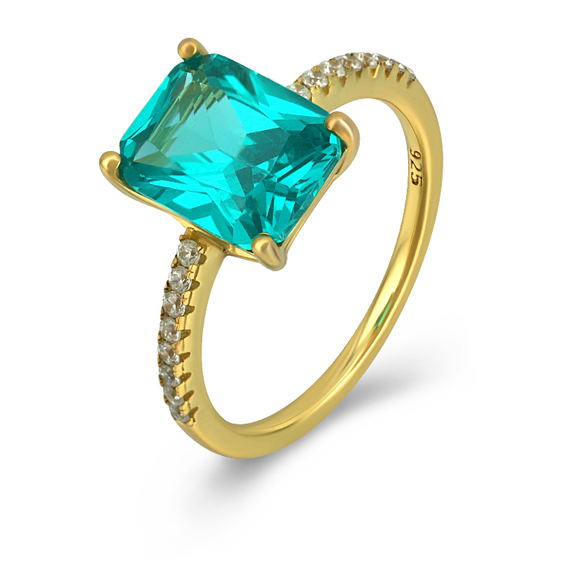 Octagon Paraiba Ring