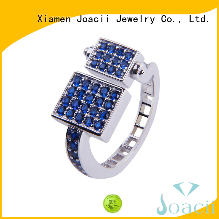 Joacii quality couple rings silver supplier for anniversary